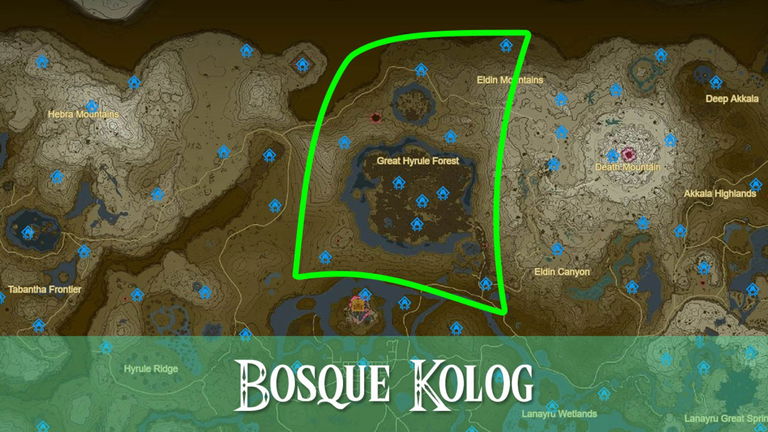 Todos los santuarios del Bosque Kolog en Zelda: Tears of the Kingdom