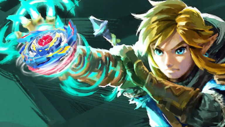 Un jugador de Zelda: Tears Of The Kingdom crea un épico homenaje a Beyblade