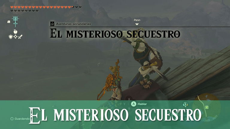 Completar "El misterioso secuestro" en Zelda: Tears of the Kingdom