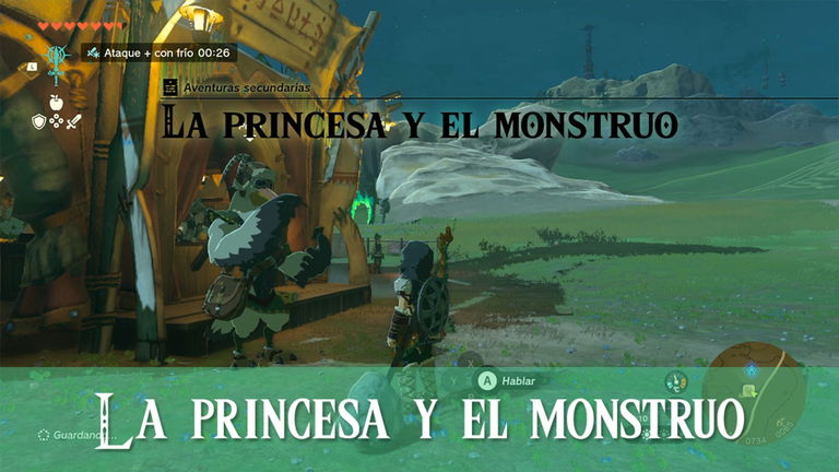 Completar "La princesa y el monstruo" en Zelda: Tears of the Kingdom