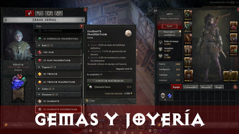 Todas las gemas y función de la joyería en Diablo 4