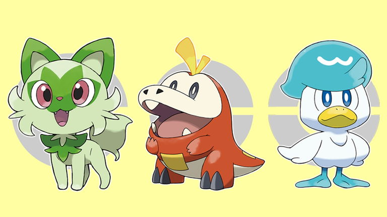 Así lucen los Pokémon Sprigatito, Fuecoco y Quaxly como si fueran humanos