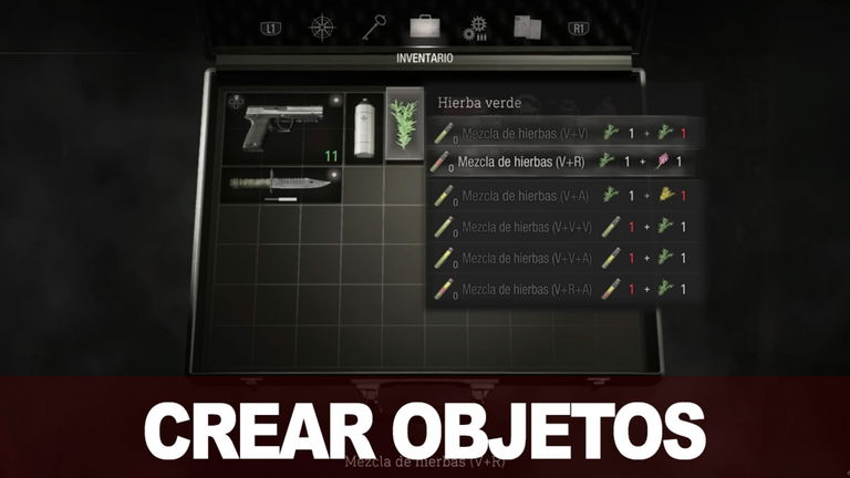 Todos los crafteos y recetas de objetos en Resident Evil 4 Remake