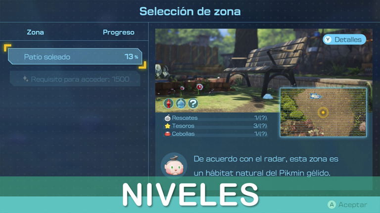 Todos los niveles y secretos que podemos encontrar en Pikmin 4