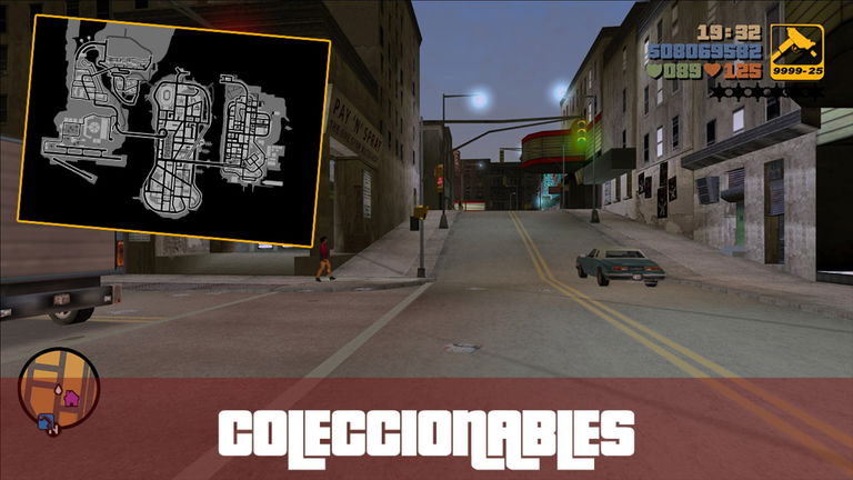 Mapa completo y coleccionables de GTA 3