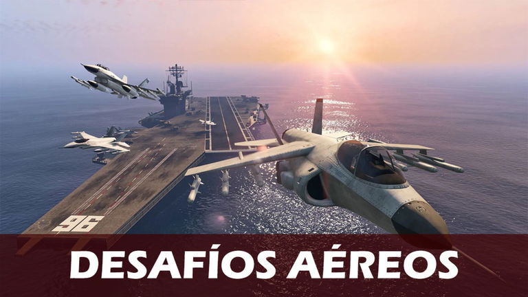 Completar desafíos aéreos en GTA Online: bajo el puente y vuelos a cuchillo