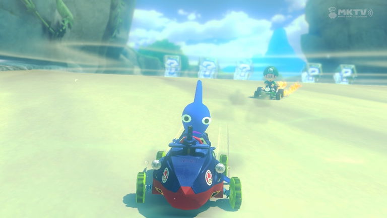 Así podría ser Olimar de Pikmin como personaje en Mario Kart 9