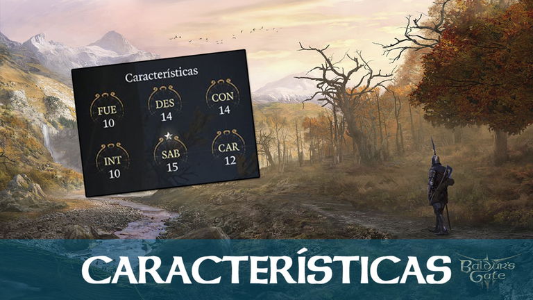 Características de personaje y en qué influyen en Baldur's Gate 3