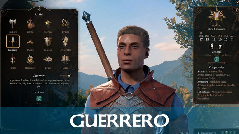 Guerrero en Baldur's Gate 3: competencias y rasgos de clase