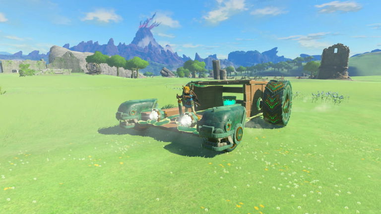 Crean en Zelda: Tears of the Kingdom una divertida versión del coche de los Picapiedra