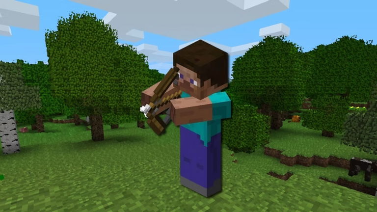 Crean un arco de Minecraft en la vida real