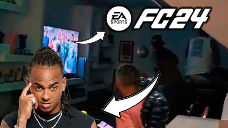 La brutal celebración del cantante de reggaetón Ozuna jugando a EA Sports FC 24: adiós a la televisión