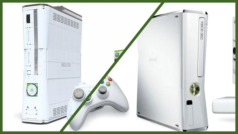 Esta Xbox 360 hecha con bloques es tan realista que que parece la original