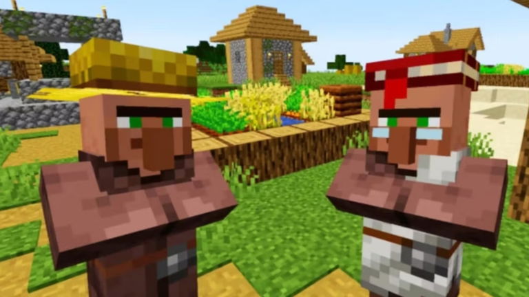 Un jugador de Minecraft descubre una aldea con un importante problema