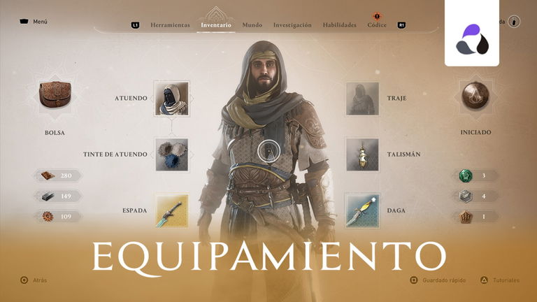 Assassin's Creed Mirage: equipamiento, armas, atuendos, herramientas y conseguir más