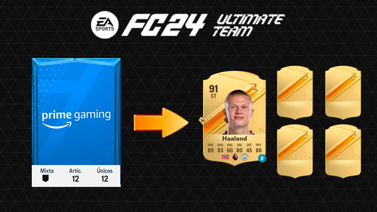 EA Sports FC 24 Ultimate Team: cómo reclamar el primer sobre de Prime Gaming