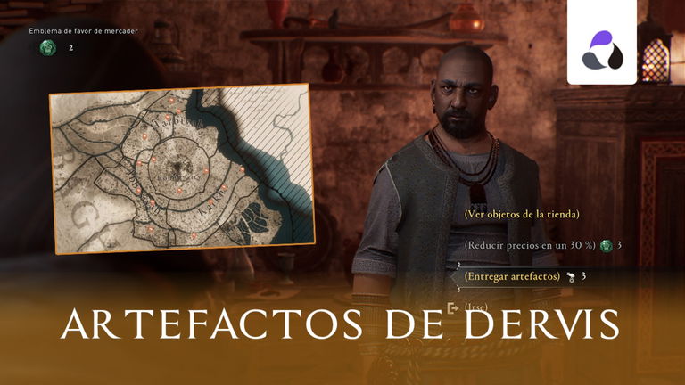 Todos los artefactos de Dervis en Assassin's Creed Mirage y dónde encontrarlos