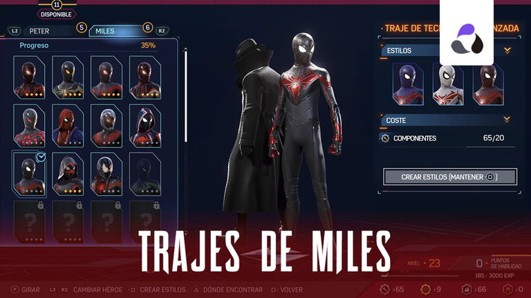 Todos los trajes de Miles Morales en Marvel's Spider-Man 2