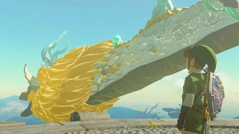 Crean una escultura de arcilla del Dragón Blanco de Zelda Tears of the Kingdom