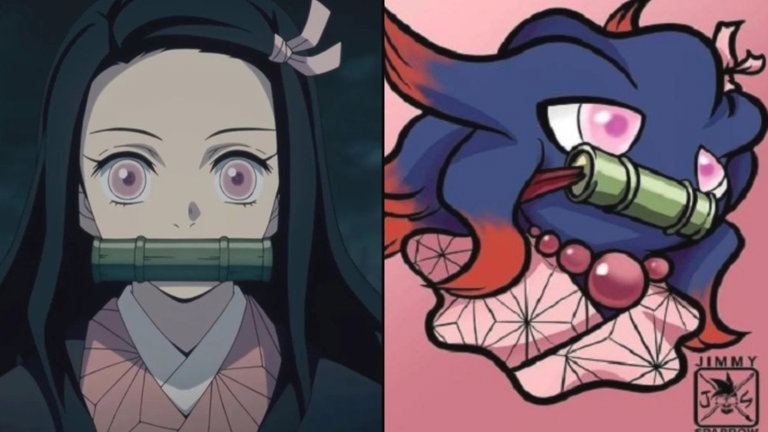 Los protagonistas de Demon Slayer se convierten en Pokémon gracias a estos sorprendentes fanarts