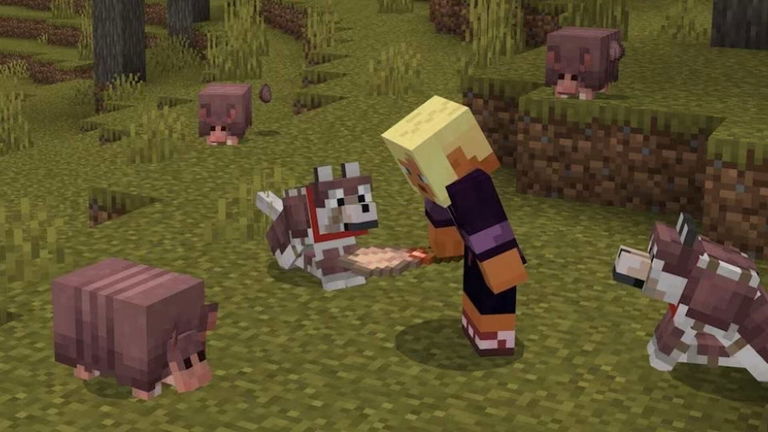 Minecraft realiza un cambio mínimo en el armadillo