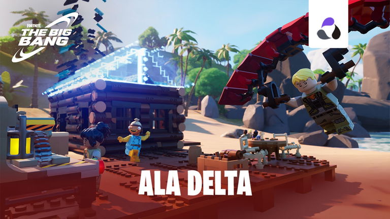 Cómo conseguir y fabricar un ala delta en LEGO Fortnite