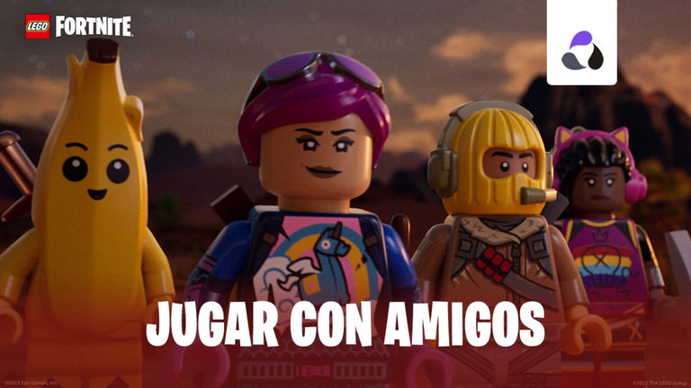 Cómo jugar con amigos en LEGO Fortnite