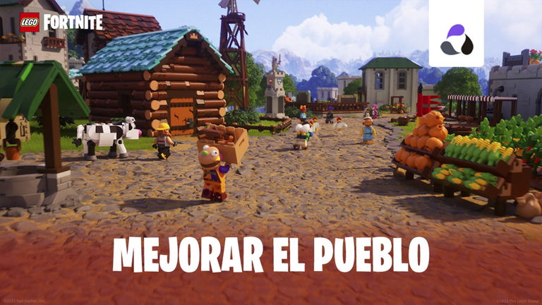 Cómo mejorar el pueblo en LEGO Fortnite