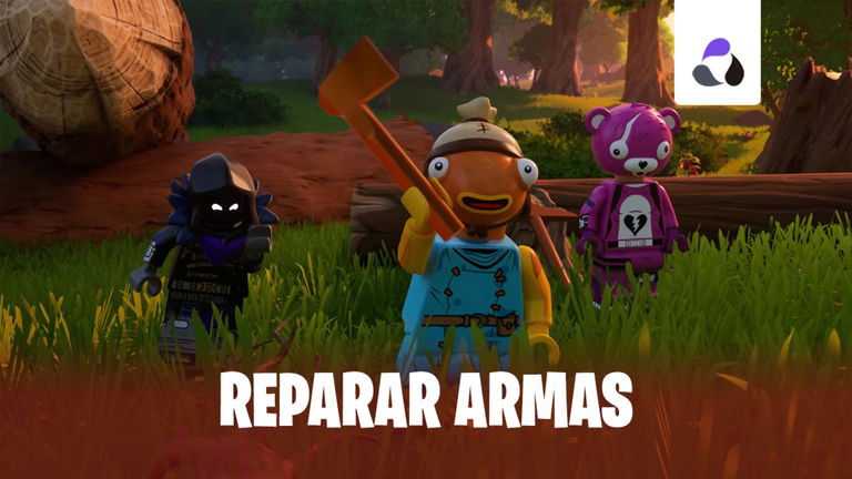 Cómo reparar armas o herramientas en LEGO Fortnite