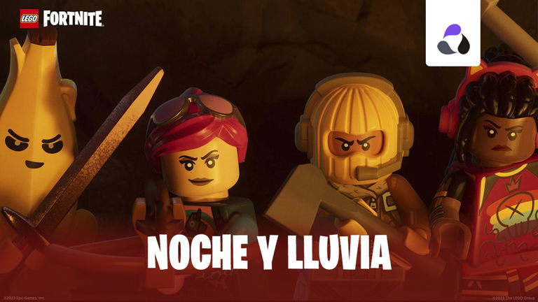 Efectos de la noche y el clima en LEGO Fortnite