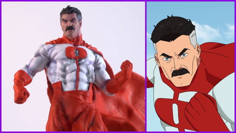 Un artista esculpe a Omni-Man de Invencible y queda como una figura de acción