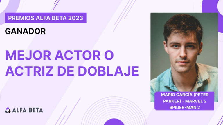 Premios Alfa Beta 2023: Mario García es el mejor actor de doblaje por Marvel's Spider-Man 2