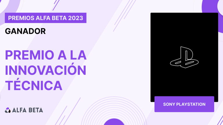 Premios Alfa Beta 2023: PlayStation consigue el premio a la innovación técnica