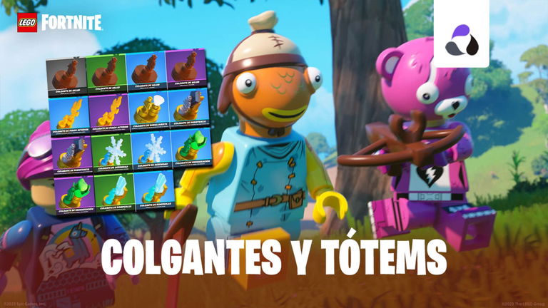 Todos los colgantes y tótems de LEGO Fortnite