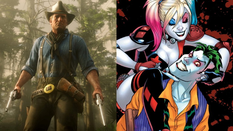 Un jugador logra hacer que los personajes de Read Dead Redemption 2 se conviertan en el Joker y Harley
