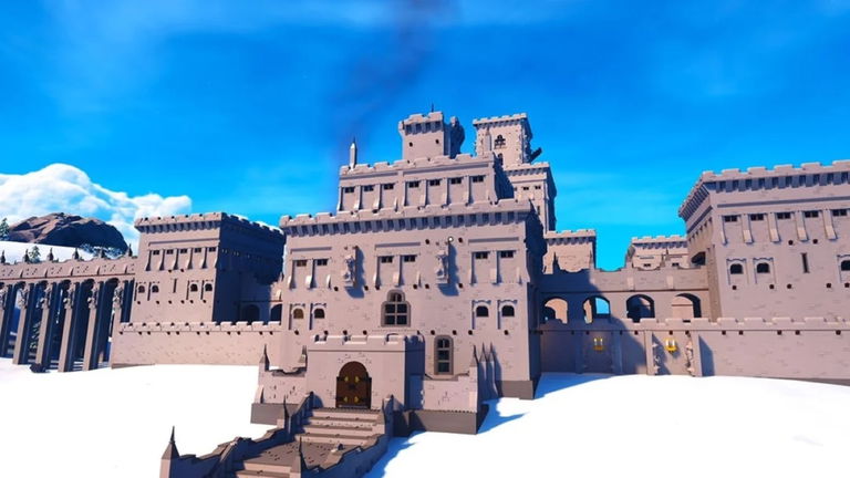 Un jugador de LEGO Fortnite construye el castillo más grande que jamás hayas visto