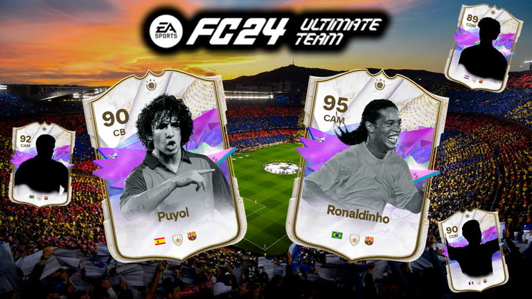 EA Sports FC 24 Ultimate Team nos da la opción de jugar con el Ronaldinho que llegó al Barça