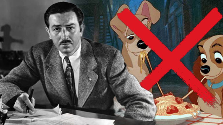 ¿Por qué Walt Disney quiso eliminar la escena de los espaguetis en La dama y el vagabundo?