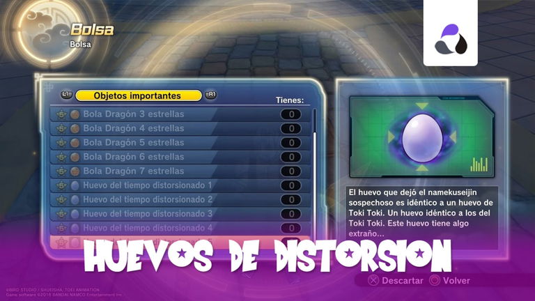 Dragon Ball Xenoverse 2: cómo conseguir todos los huevos de distorsión temporal