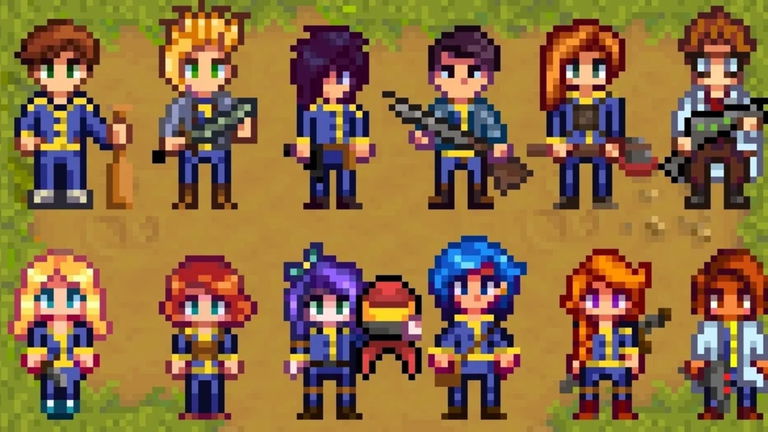 Reimaginan a los personajes de Stardew Valley como si fuesen de Fallout