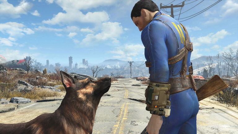 Un jugador de Fallout 4 construye un edificio de una conocida cadena de tiendas