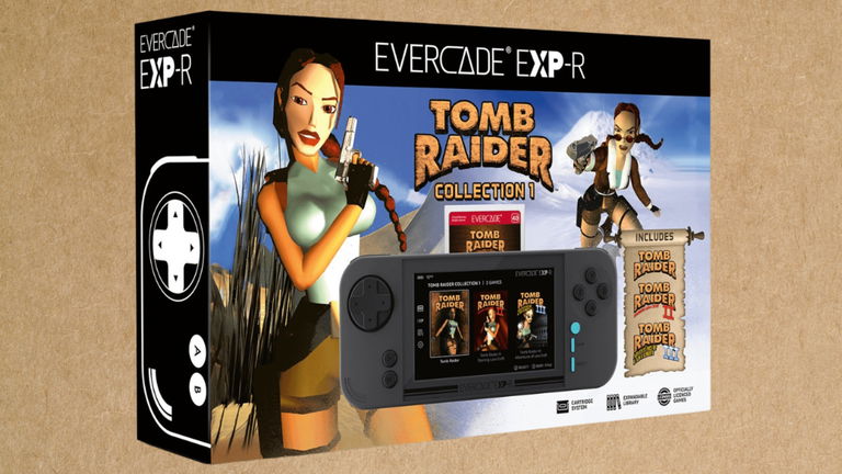 Ya puedes reservar el pack Evercade EXP-R más Tomb Raider Collection 1 en GAME