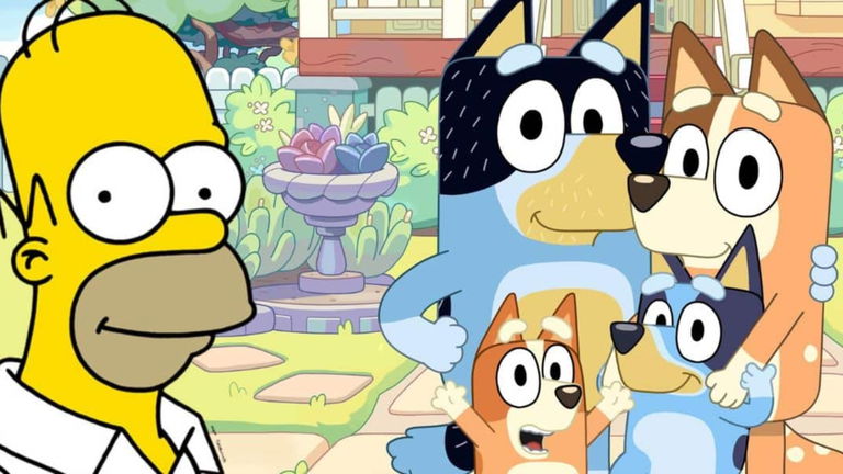 Bluey recrea la intro de Los Simpson tras su última colaboración