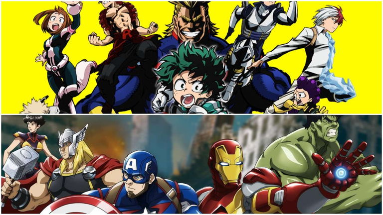 Los héroes de los cómics también han hecho crossovers con personajes de mangas