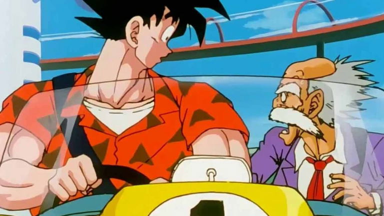Dragon Ball muestra el arte oficial de Goku como piloto de Fórmula 1
