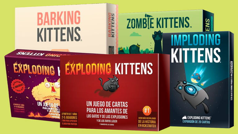 Todos los juegos de Exploding Kittens: expansiones y dónde comprarlos a buen precio