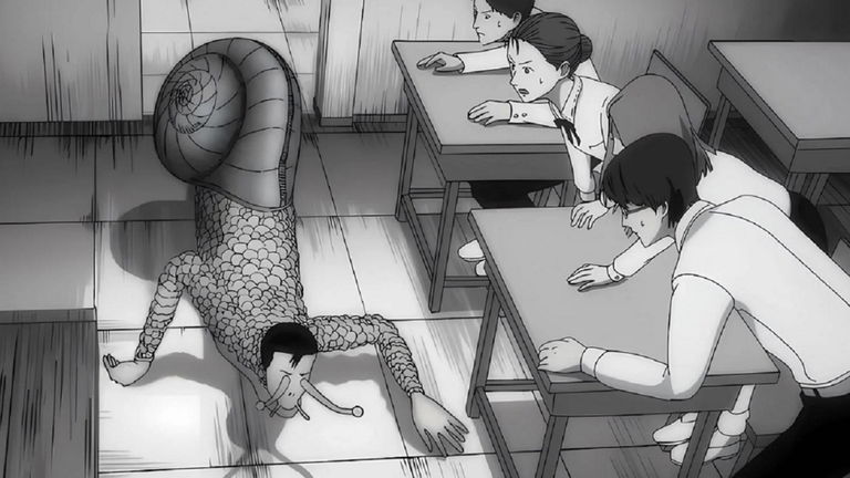 ¿Qué son los caracoles gigantes que aparecen en el anime de Uzumaki?