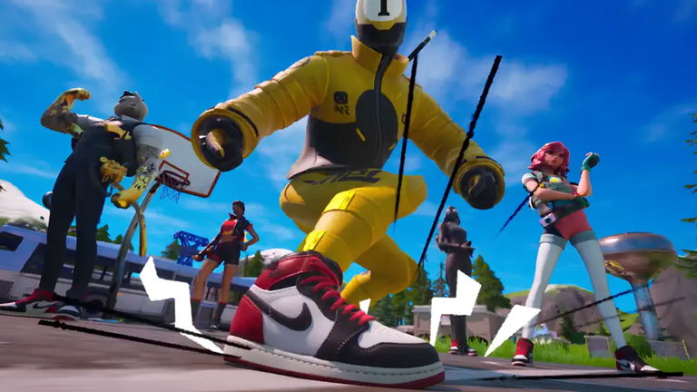 Fortnite filtra los elementos personalizables de su colaboración con Nike y Jordan