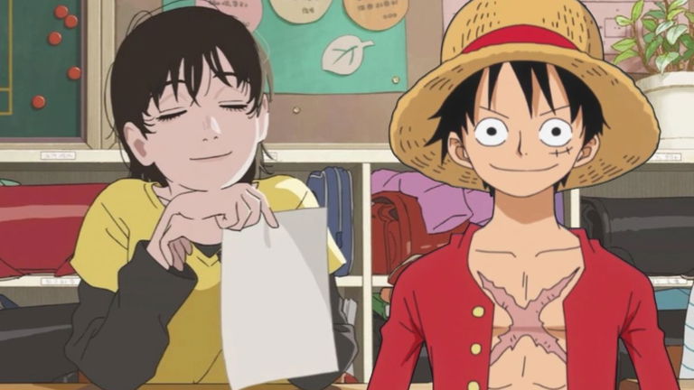 Así hizo aparición Luffy de One Piece en la película de Look Back
