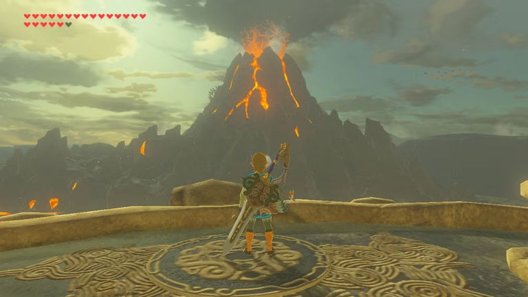 Crean una postal de Zelda como si la Montaña de la Muerte fuese un parque natural